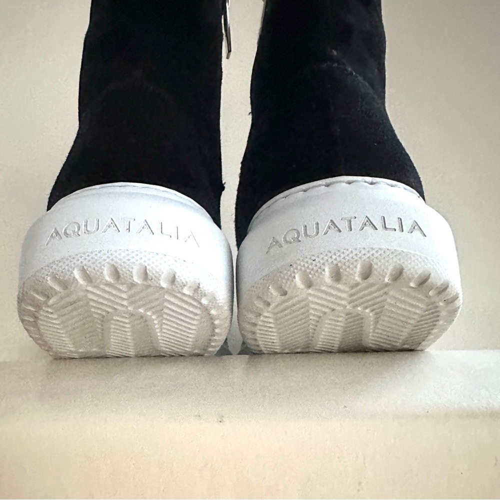 AQUATALIA LIDIA WATERPROOF SUEDE STRETCH SIDE-ZIP LIFESTYLE BOOTS SNEAKERS Sz10 - Picture 12 of 16